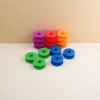 Colorful plastic wheels, universal load-bearing pulleys, 360-degree rotating silent wheels Specification image